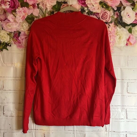 NWT CYRUS KNITS CUTOUT KNIT & Mesh Snowflake Front, Longsleeve Sweater S - Picture 9 of 9